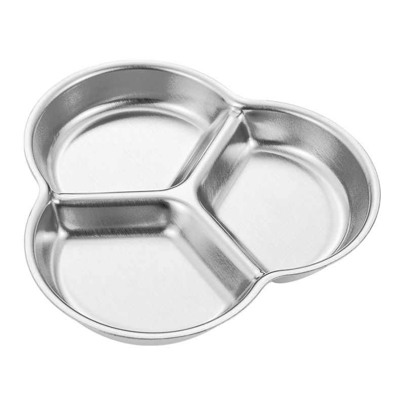 Khay nước chấm inox nhiều ngăn cho quán nướng, chén đựng sốt gia vị kiểu Hàn Quốc PBCP36
