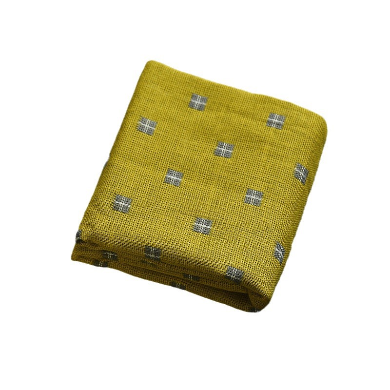 Khăn trà vải cotton và lanh vải trà ô vuông Zen ý giữ ấm bình Khăn vuông nhỏ chiếu trà thấm nước bàn trà khăn lau khăn trải trà đơn giản và thanh lịch Khăn trà