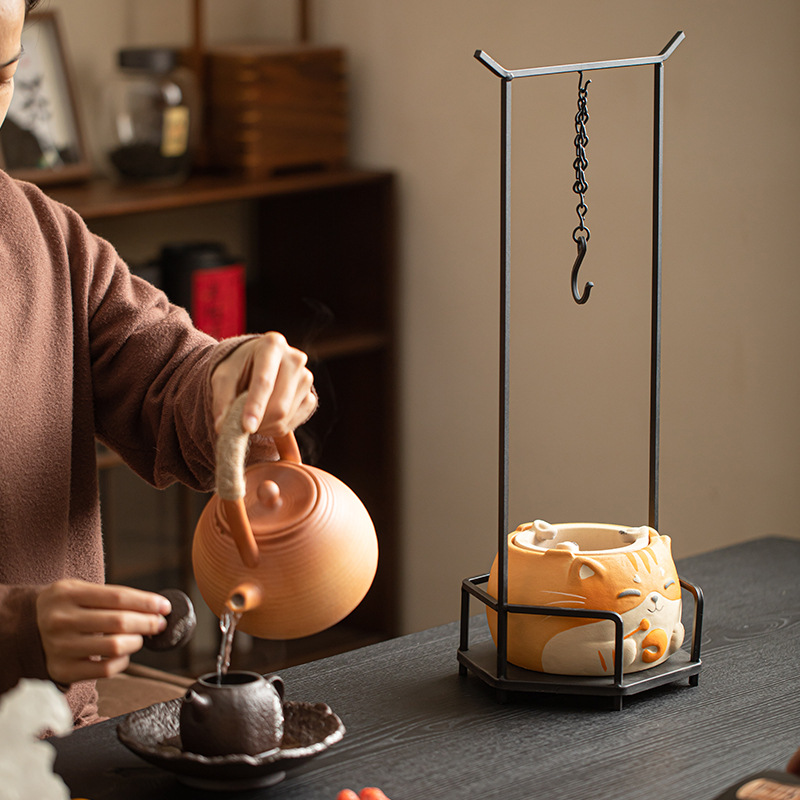 Dụng cụ pha trà móc treo móc tự do trong nhà dụng cụ pha trà ấm thủy tinh ấm đun trà phụ kiện dụng cụ pha trà phòng trà