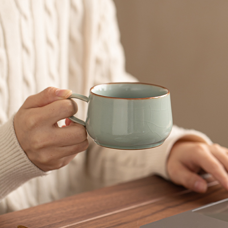 Năm cốc cà phê lò nung nổi tiếng cốc gốm sứ gia dụng cốc văn phòng có nắp chuyên dụng cá nhân cốc uống trà