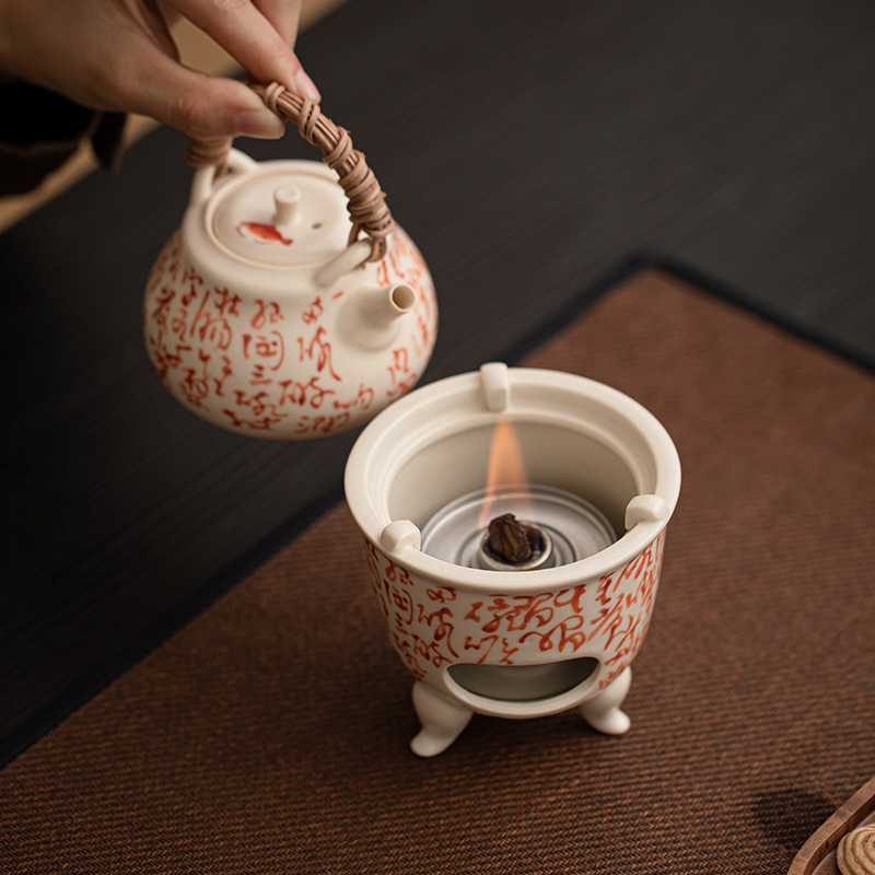 Bộ bếp nấu trà tráng men soda, bộ bếp nấu trà, bộ bếp nấu rượu, bộ bếp nấu rượu Qingyou, bộ dụng cụ nấu trà Kung Fu