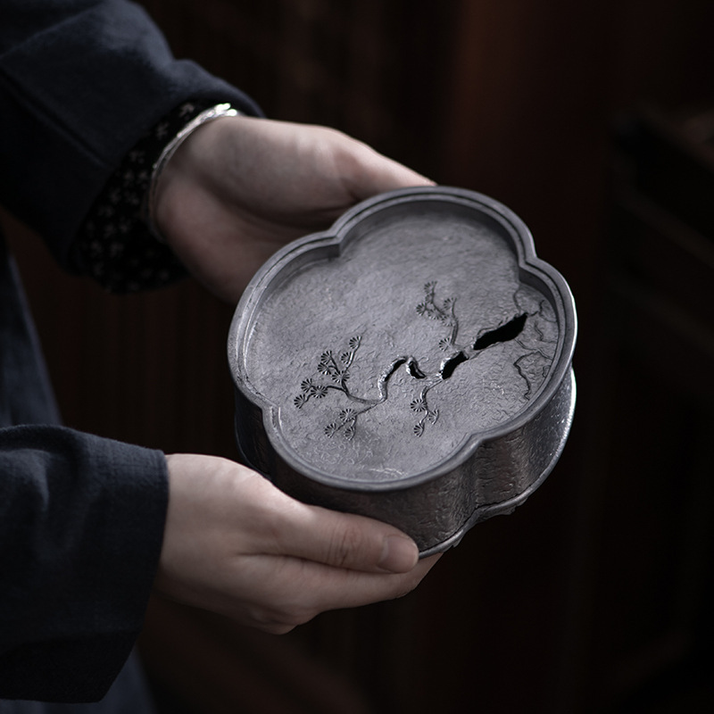 Cổ Tín Cũ Nồi Retro Nhật Bản Kung Fu Bộ Trà Khô Bàn Pha Khay Trà Tích Nước Nồi Khay Trà nồi Miếng Lót Bảo Quản Nước