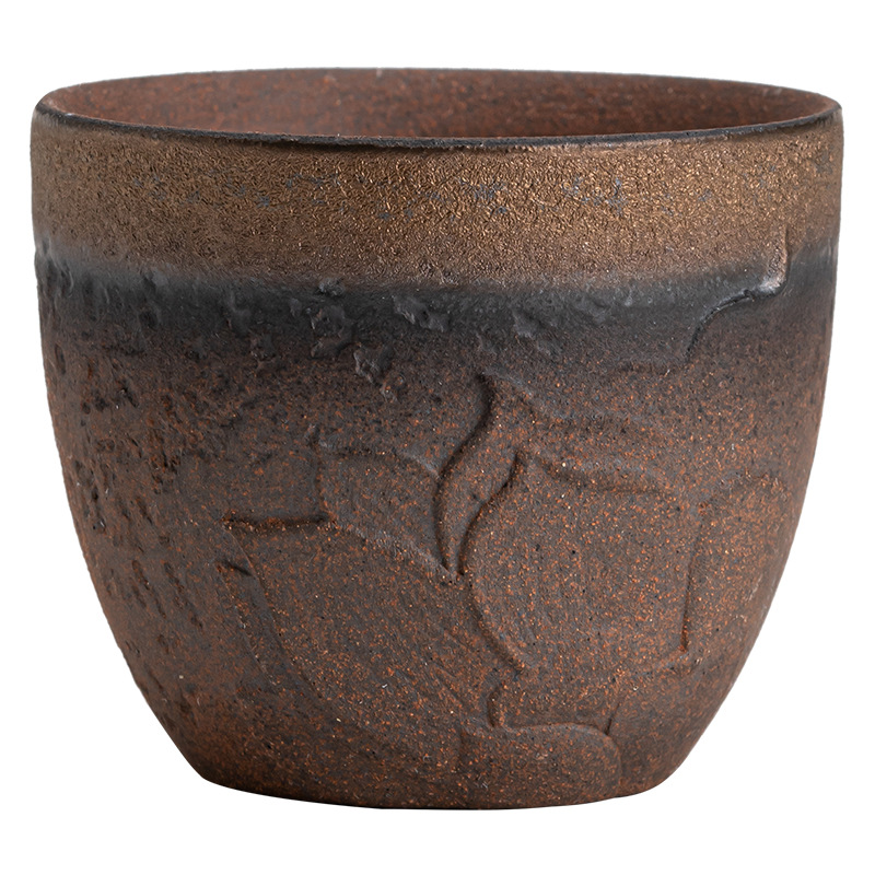 Cốc Bồ Đề Cốc trà tráng men sắt mạ vàng kiểu Nhật Cốc hương thơm Bộ trà Kung Fu gốm sứ Cốc Chủ Nhỏ