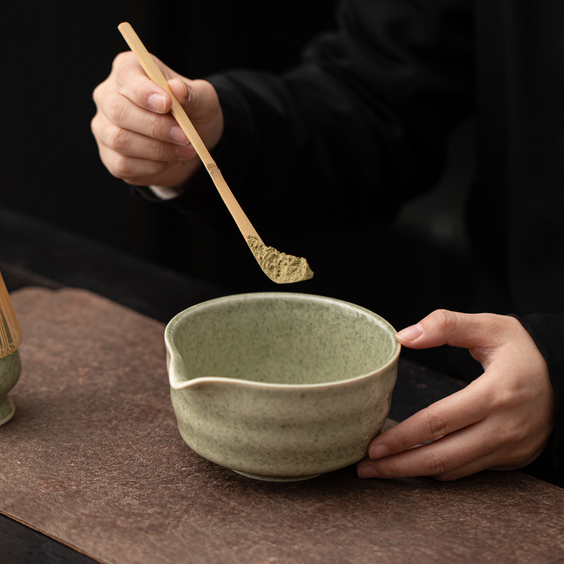 Dụng cụ đặt trà thời Tống cổ điển kiểu Nhật, bình đựng trà, bát matcha Baibenli, phụ kiện trà đạo gia dụng, dụng cụ trà sứ