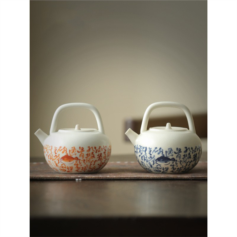 Ấm trà Kung Fu gốm sứ tráng men soda phong cách Nhật Bản ấm trà trà cổ điển có lọc