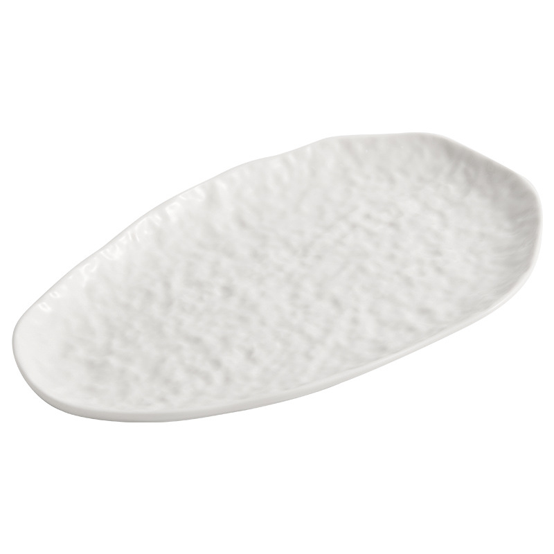 Đĩa gốm đá, đĩa gia dụng, đĩa ăn phương Tây đặc trưng sáng tạo, đĩa bánh ngọt, đĩa chấm điểm, đĩa hình bầu dục, bộ đồ ăn khách sạn