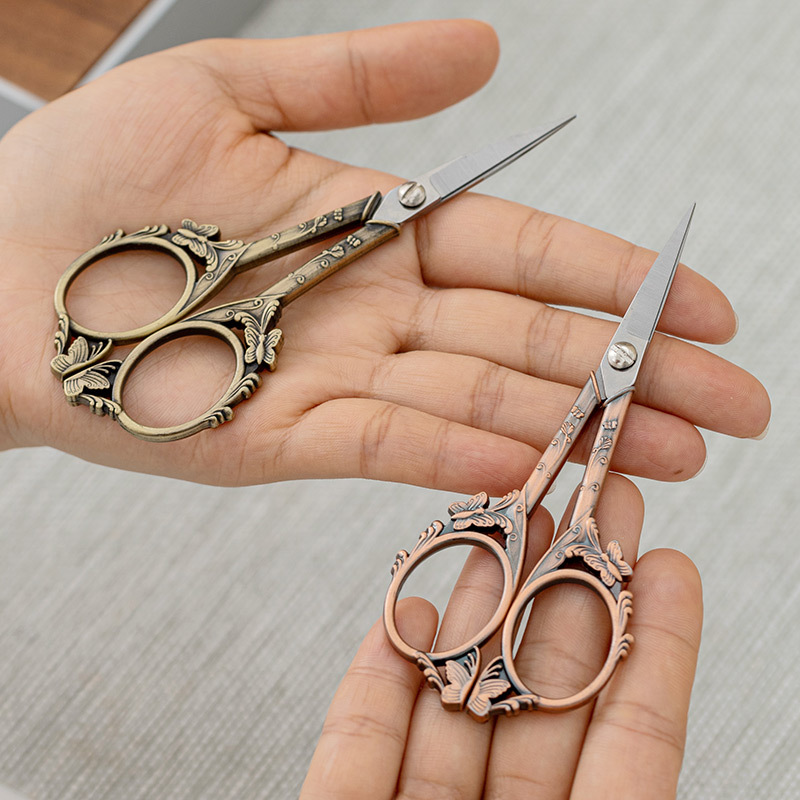 Kéo nhỏ bằng titan bướm kéo trà thủ công gia dụng túi trà nghệ thuật túi trà kéo dụng cụ trà cổ điển phụ kiện trà đạo