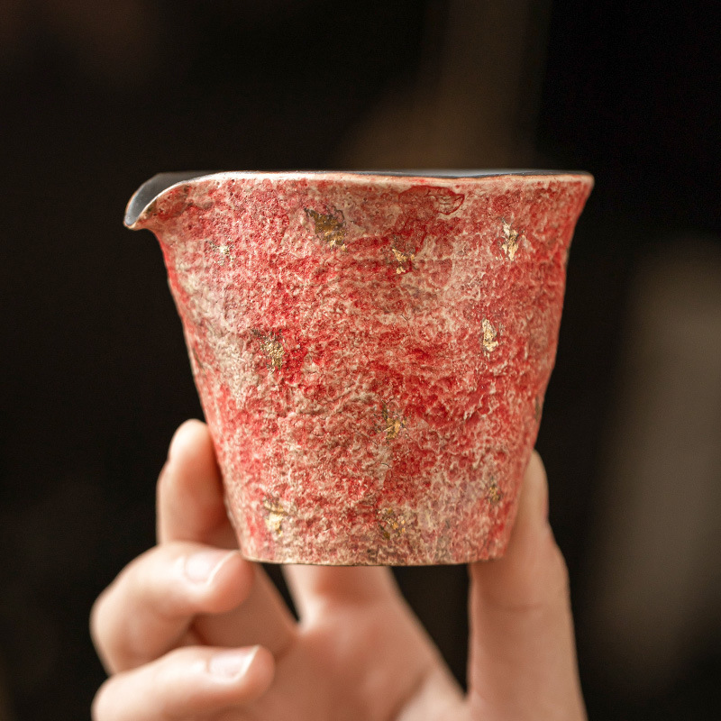 Cốc pha trà bằng gốm màu mỏ đá, cốc pha trà bằng gốm cổ điển gia dụng cao cấp, cốc trà, phụ kiện trà đạo