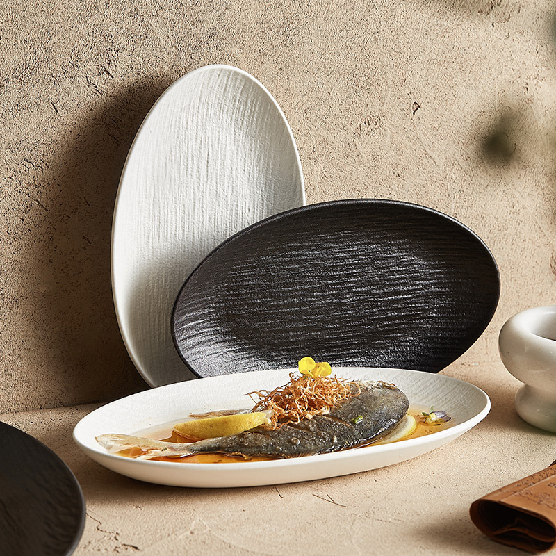 Đĩa Cá Sâu, Đĩa hấp cá gia dụng, bát lớn, Bộ đồ ăn cao cấp nổi tiếng trên mạng mẫu mới sang trọng 2022