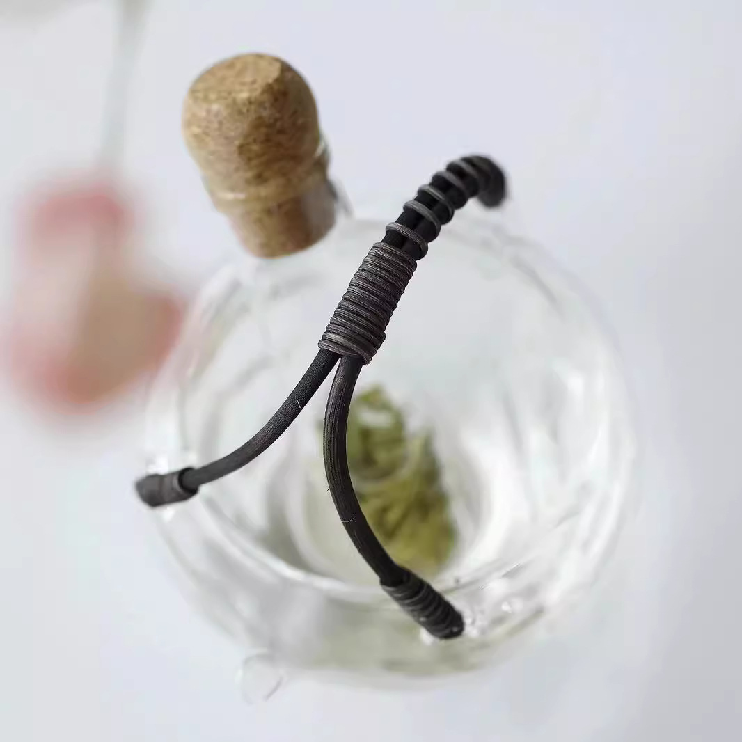 Ấm trà thủy tinh chịu nóng và lạnh ấm ống nghiệm ấm pha lạnh ấm trà đá ấm chiết lạnh trà xanh ấm trà trái cây