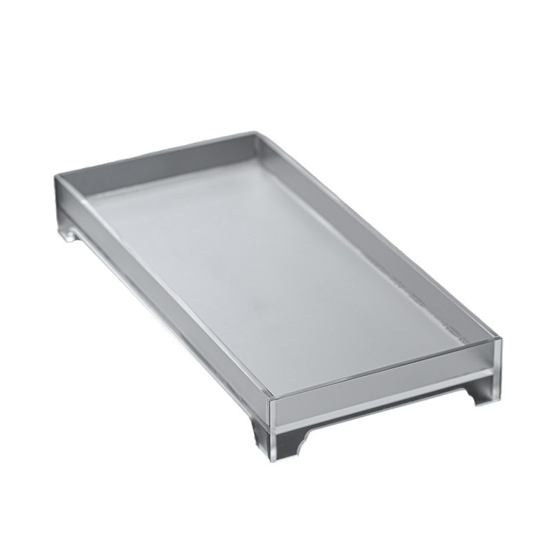 Ấm Acrylic trong suốt, Bộ trà hình chữ nhật, giá để tách trà, khay trà nhỏ, khay trà, bọt khô