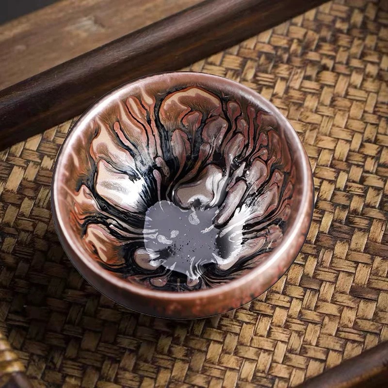 Jiulong Tea Tree Jianzhan Ceramic Master Cup Jianyao Tea Cup Uống trà Bộ trà Kung Fu cá nhân chuyên dụng cho tách đơn