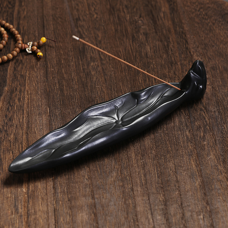 Đồ trang trí trà đạo trong nhà bằng gốm Sứ sáng tạo gốm sứ trắng cắm hương phong cảnh