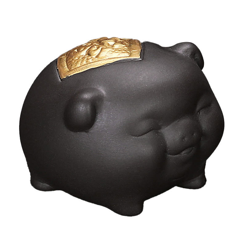 Đồ trang trí thú cưng trà cát tím quốc triều có thể nâng cao phong cách quốc gia dễ thương sáng tạo phòng khách phòng trà để bàn để bàn để đồ trang trí cá tính