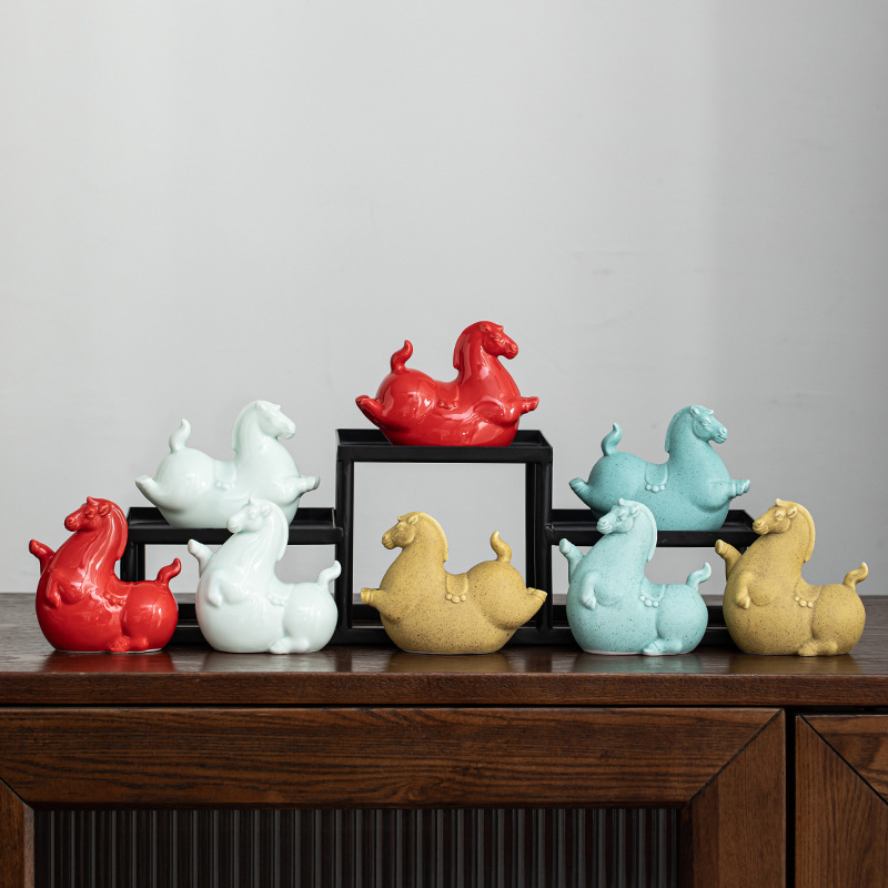 Đồ thủ công bằng gốm Sứ Tangma Đồ trang trí thú cưng bằng trà Trang trí xe hơi hiện đại Công ty trang trí nội thất gia đình Quà tặng sự kiện họp mặt hàng năm