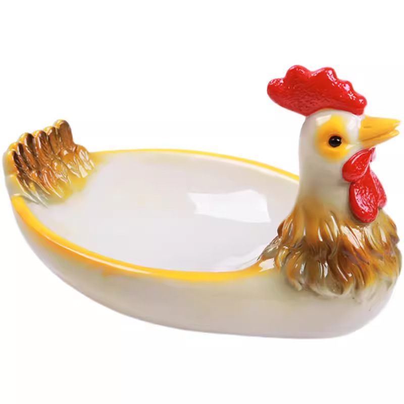 Đá khô nổi tiếng trên mạng, ẩm thực nghệ thuật, gà trống vàng, hình bò, nhựa cá tính, bộ đồ ăn sáng tạo, đĩa phẳng, tính năng nhà hàng, đĩa có hình dạng đặc biệt