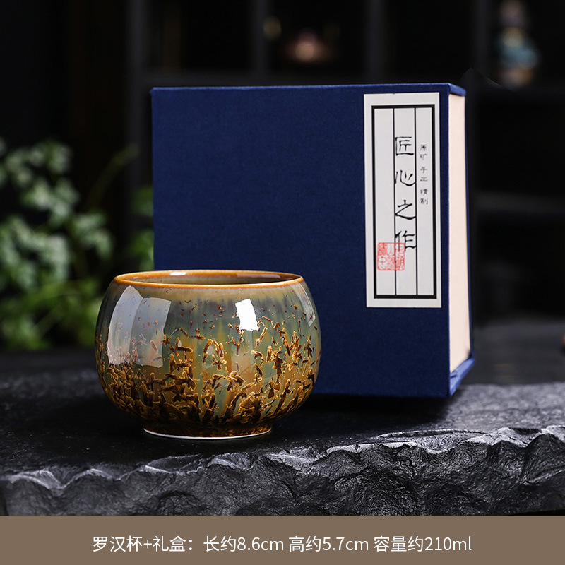 Cốc chủ nhân gốm cốc đơn men pha lê cốc trà Kung Fu cỡ lớn cốc trà cao cấp cốc trà uống trà cá nhân cốc trà nam