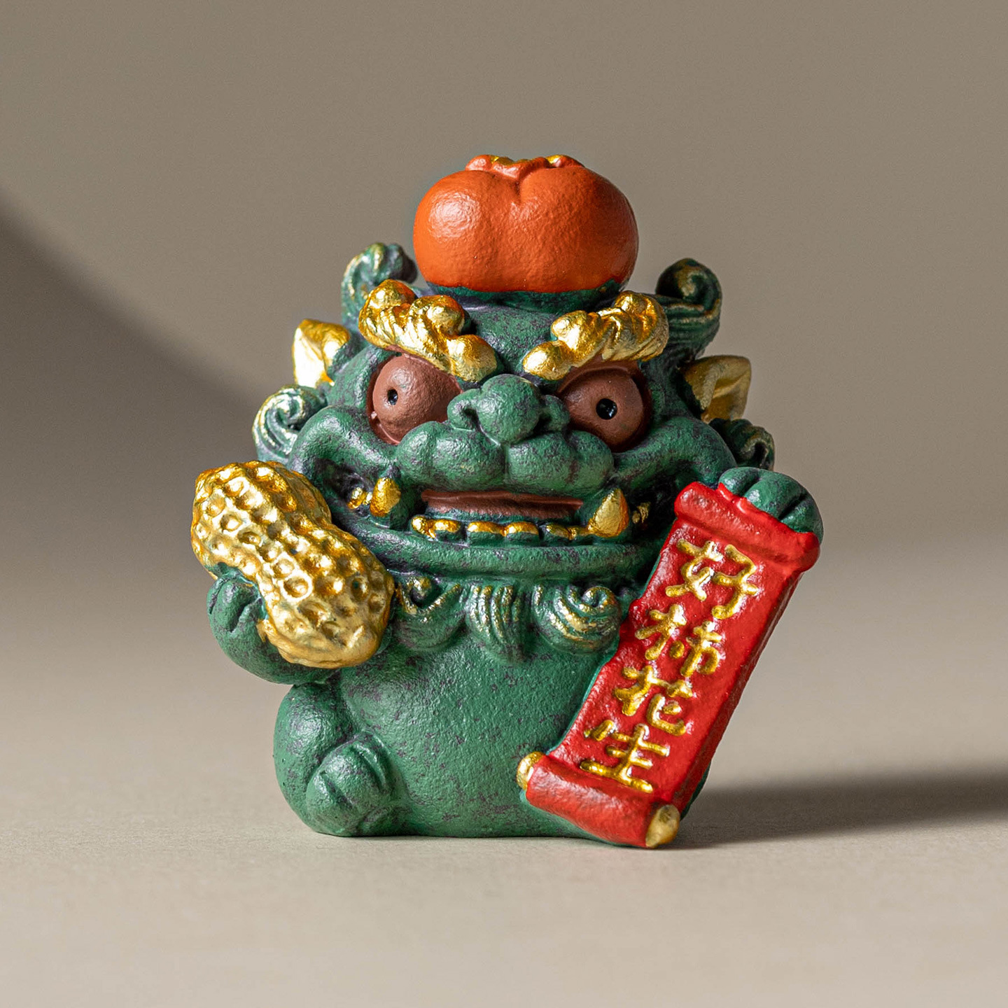 Đồ trang trí cảnh quan để bàn học thú dễ thương may mắn kiểu Trung Quốc