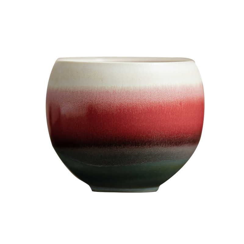 Lò nung Aurora biến Pinellia Dragon Egg Cup Cốc gốm thủ công Cốc chủ nhân Cốc trà Bộ trà Kung Fu Cốc trà Hộp quà