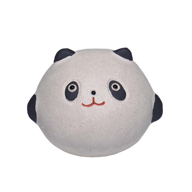 Đồ trang trí bánh bao gấu trúc thú cưng trà tử sa Nghi Hưng Bộ trà thủ công phụ kiện trà đạo xung quanh đồ gốm thủ công