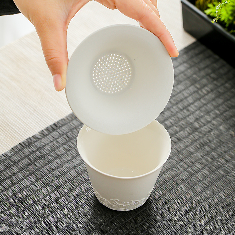 Bộ dụng cụ pha trà Kung Fu gia dụng văn phòng 2024 mẫu mới sang trọng nhẹ ấm pha trà cao cấp có nắp chén trà bán buôn