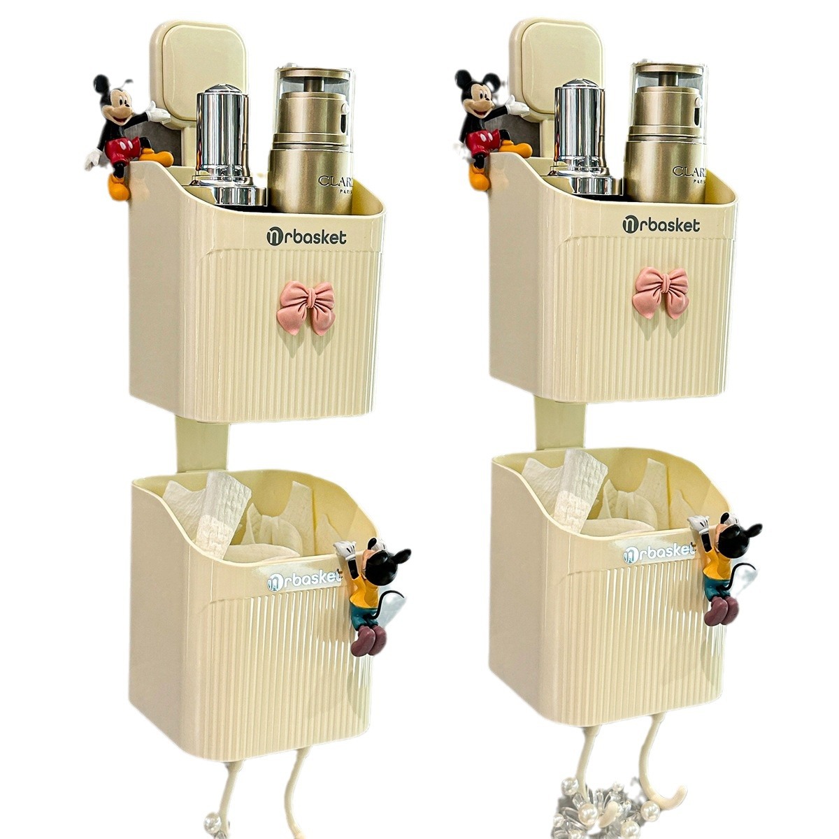Khăn rửa mặt bỏ đi hộp đựng thứ cấp treo tường nhà vệ sinh nhà vệ sinh bàn rửa mặt giỏ treo giá để bàn rửa phòng tắm