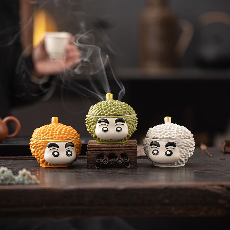 Lư hương sầu riêng sáng tạo gia dụng lư hương trong nhà ghế cắm hương lư hương mini cỡ nhỏ đồ trang trí trái cây hương liệu