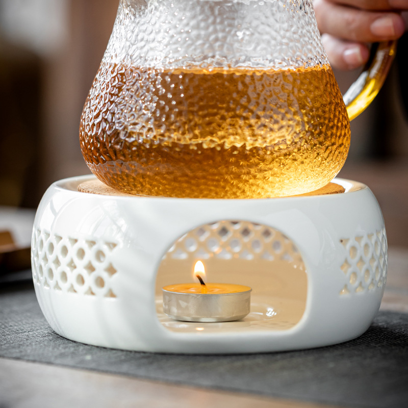 Có thể cháy trong 3 giờ Ghee Nến không khói Đèn bơ thực vật Trà ấm Trà rang Cách nhiệt Trà đạo Không pha