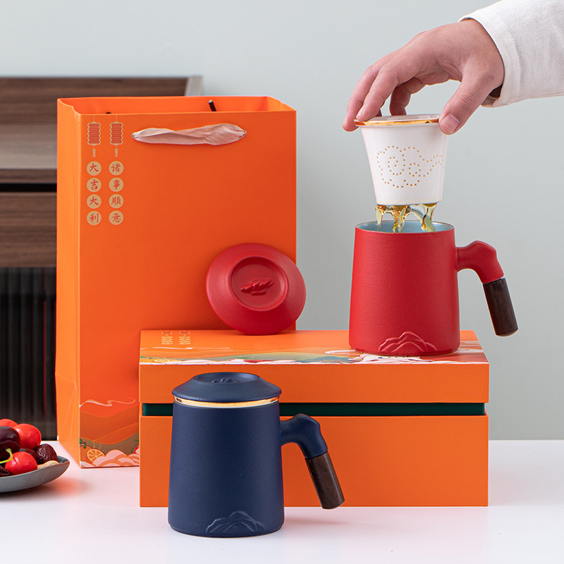 Cốc nước bằng gốm, cốc pha, cốc tách trà có giá trị cao, quà tặng khách hàng cho sự kiện khai trương