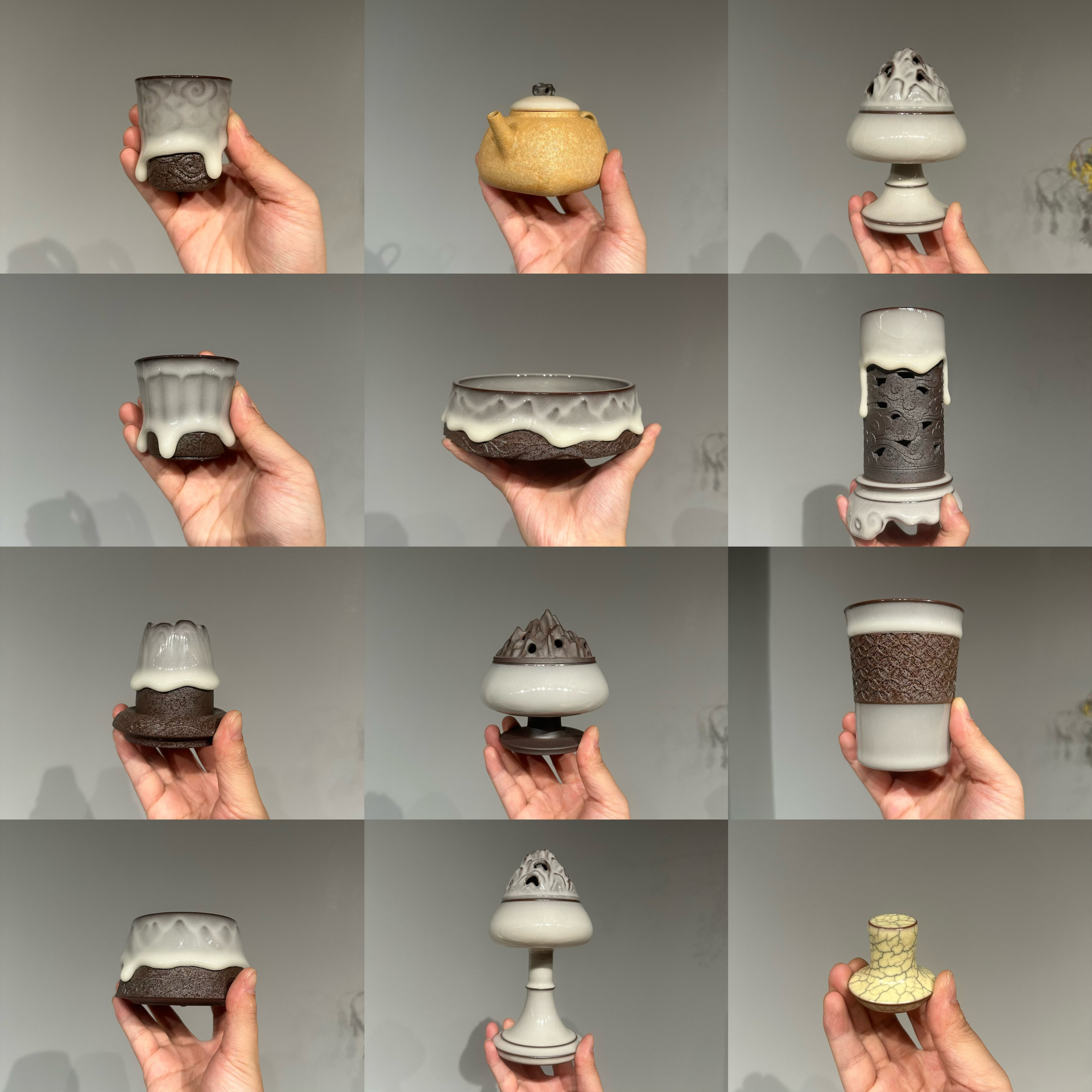 [Bộ sưu tập Long Tuyền Wu Jun Chengyuan] Bộ trà Kung Fu thủ công cao cấp, cốc sứ gia dụng Trung Quốc