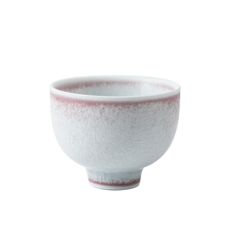 Cốc trà, bộ trà Kung Fu, cốc đơn, cốc trà, cốc thơm, gốm sứ, nhiệt độ cao, cổ áo đồng nghiệp, men