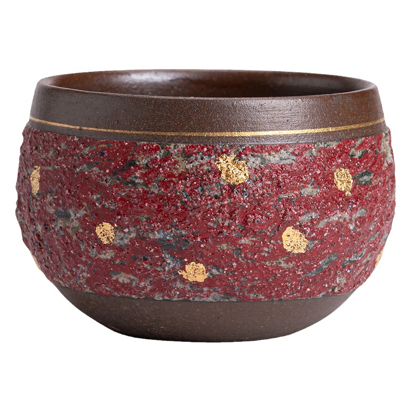 Cốc thiền vàng thủ công, gốm vẽ mỏ đá, đồ dùng trà Dehua, tách trà, tách trà, tách trà, tách trà, tách trà, tách trà, cốc thủ công