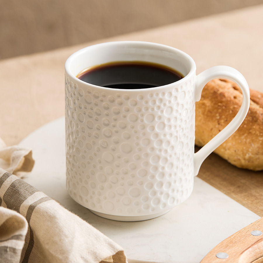 Ly nước họa tiết đá tròn đa năng mẫu mới 2025, cốc sứ cao cấp dành cho nữ, cốc cà phê cao cấp, tinh tế, dùng cho văn phòng