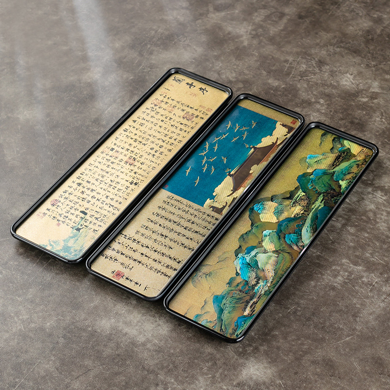 Bàn trà bàn pha khô bằng gỗ điện sơn phong cách thủy triều Da'antang bàn trà bàn trà nhỏ gia dụng sang trọng bình Thiền phụ kiện trà đạo