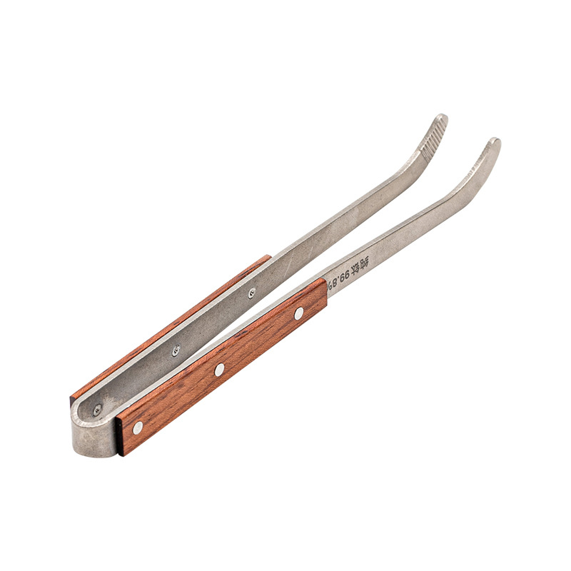 Bộ dụng cụ pha trà kẹp trà chống trượt titan nguyên chất Bộ dụng cụ pha trà kẹp kẹp trà Kung Fu cao cấp