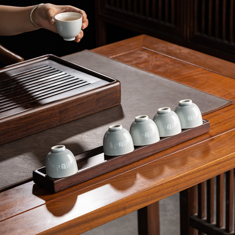 Giá để tách trà, giá để đồ bằng gỗ mun, Bộ trà, bàn làm khô, bàn trà nhỏ, giá để tách trà, phụ kiện trà đạo, giá để cốc