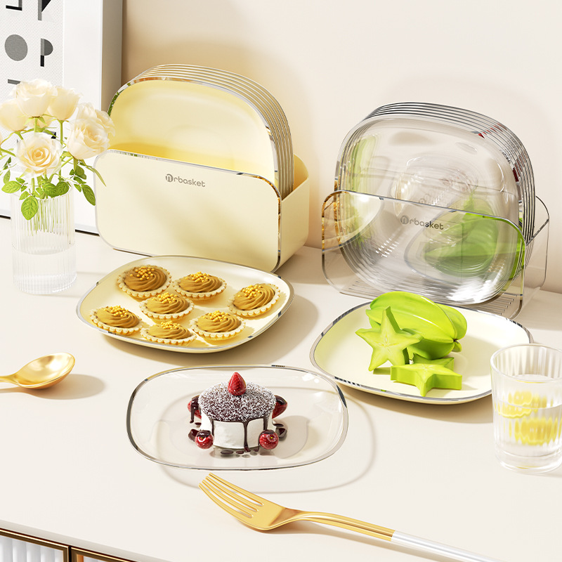 Đĩa xương dạng kem, đĩa xương nhựa gia dụng, đĩa trái cây cấp thực phẩm, đĩa đựng đồ ăn kèm để bàn, đĩa đựng rác