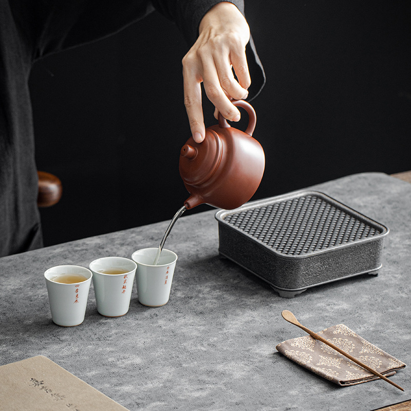 Thảm trà bằng da kiểu Trung Đại An Đường, thảm bàn trà pha khô, bàn trà hai mặt cao cấp, vải chiếu trà, cờ trà thiền không thấm nước