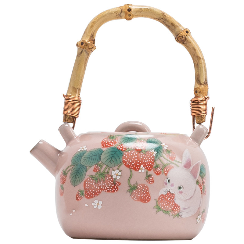 Ấm trà, ấm trà, dụng cụ pha trà nữ gốm sứ gia dụng, ấm trà, ấm đơn kiểu Trung Quốc không nóng