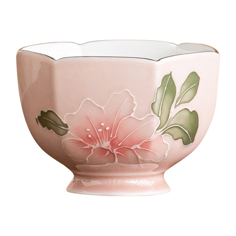 Handcrafted Lily Master Cup Home Cốc trà gốm Cốc trà đặc sản dành cho nữ Bộ trà Kung Fu cao cấp Cốc trà.