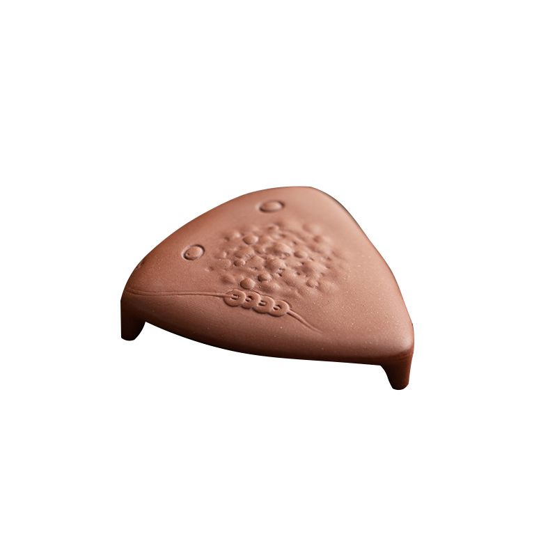 Nắp đất sét tím, nắp khay trà, nắp bát, nắp nồi đất sét tím thủ công, giá đỡ đặc biệt, phụ kiện bộ ấm trà gia đình, đồ trang trí thú cưng bằng trà