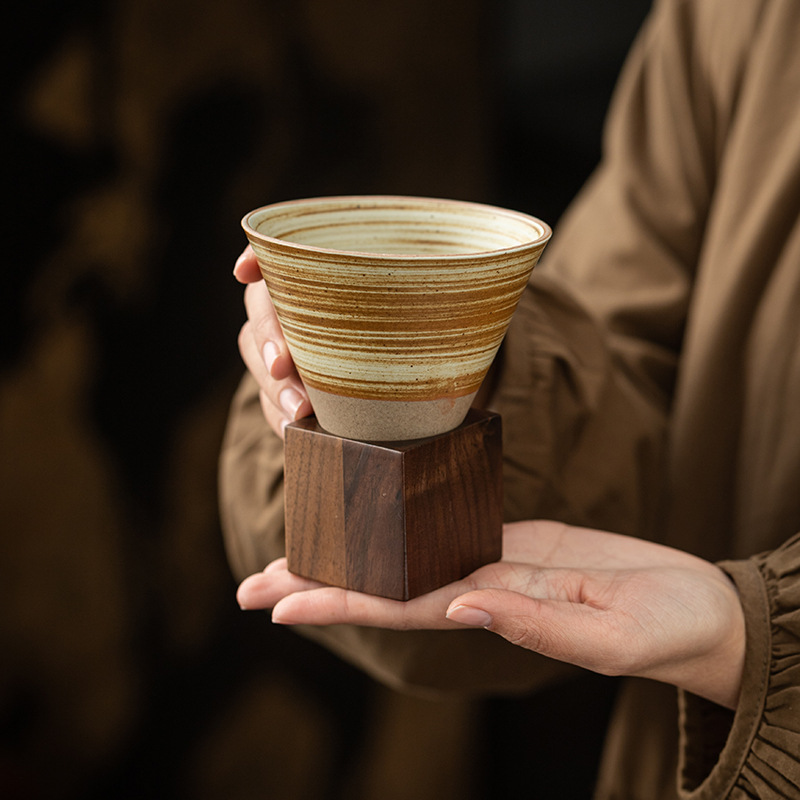 Bộ tách cà phê retro sang trọng, tách latte gốm sứ sáng tạo, cốc nghệ thuật latte, tách trà đá