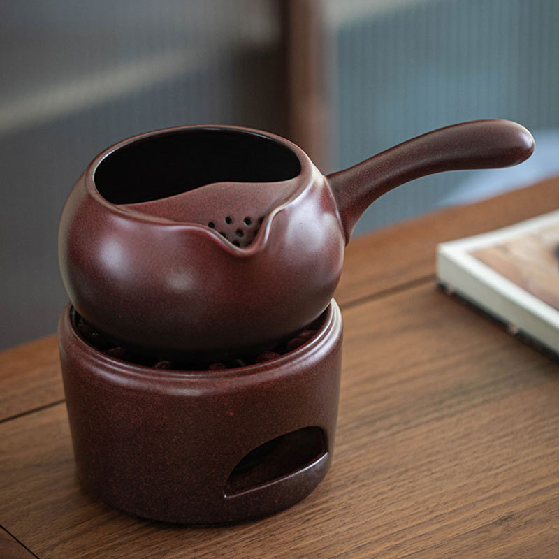 Ấm đun nước làm đẹp tay cầm bên ấm đun nước ấm đun trà đơn gia dụng cổ điển bếp điện bếp than ấm đun trà dung tích lớn ấm đun nước