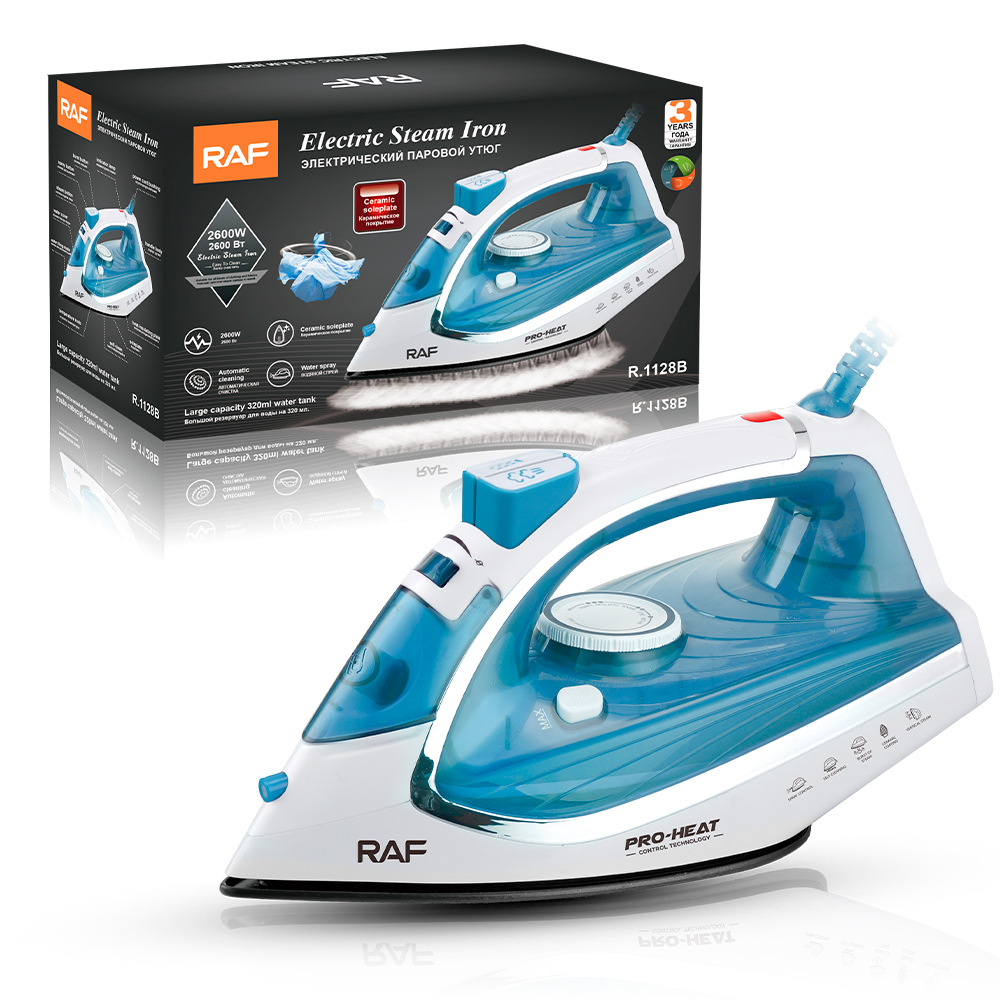 RAF Bàn ủi điện xuyên biên giới tiêu chuẩn Châu Âu Bàn ủi điện gia dụng hơi nước Máy ủi cầm tay cầm tay đa chức năng Ba cấp