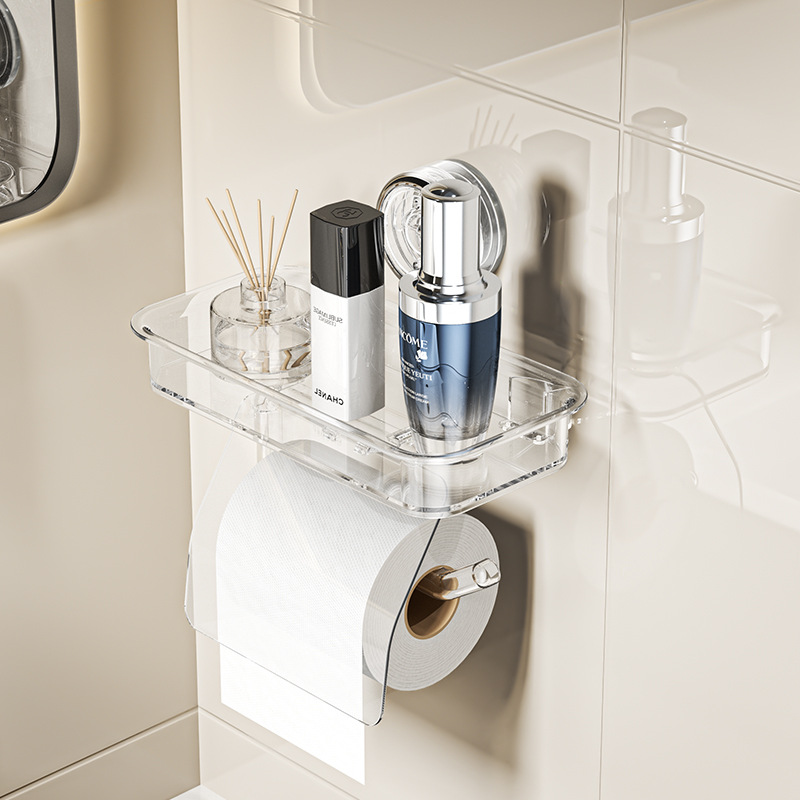 Khay hút khay đựng giấy vệ sinh treo tường không đục lỗ khay đựng giấy vệ sinh chống thấm hộp đựng khăn giấy vệ sinh phòng tắm
