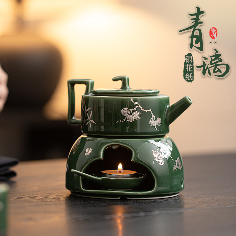 Bộ bếp ấm trà hương trầm Qingli Bộ bếp ấm trà gốm sứ gia dụng