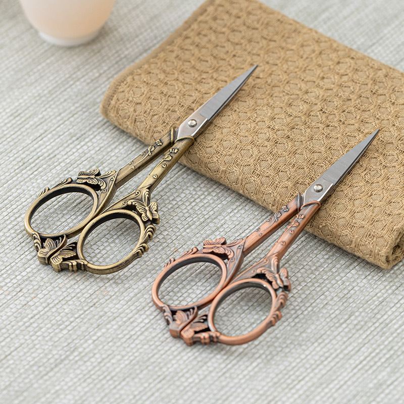 Kéo nhỏ bằng titan bướm kéo trà thủ công gia dụng túi trà nghệ thuật túi trà kéo dụng cụ trà cổ điển phụ kiện trà đạo