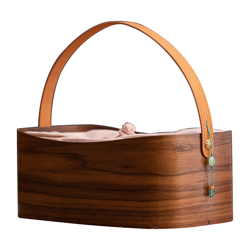 Hộp đựng đồ đựng trà giỏ óc chó Bắc Mỹ túi đựng trà túi đựng đồ trang sức mỹ phẩm để bàn hộp đựng quà tặng