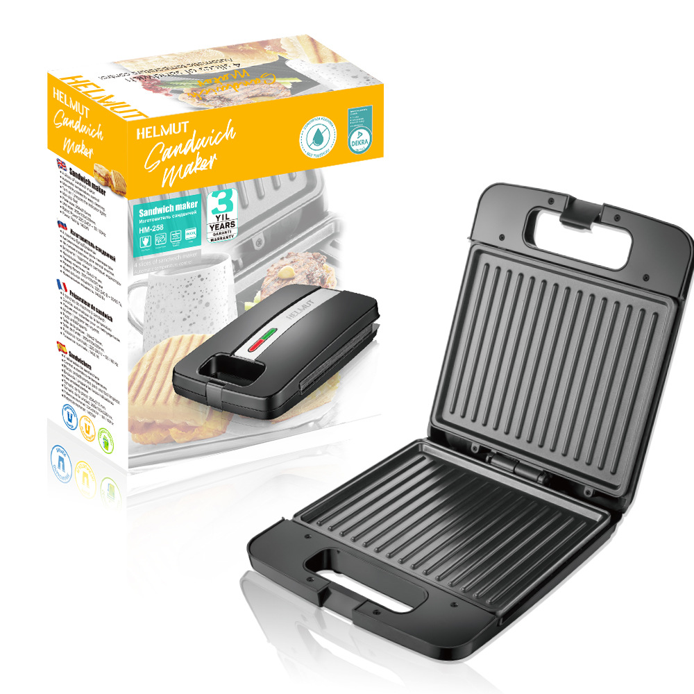 Máy nướng Teppanyaki gia đình Châu Âu Máy nướng bít tết đa chức năng Máy nướng bánh mì sandwich ăn sáng