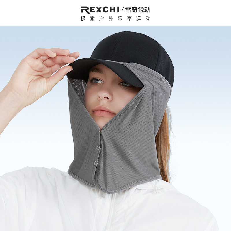 Mũ che nắng ngoài trời vải che nắng rèm che nắng đi xe đạp câu cá Golf bảo vệ cổ lạnh mặt nạ thoáng khí nhanh khô phụ kiện mũ
